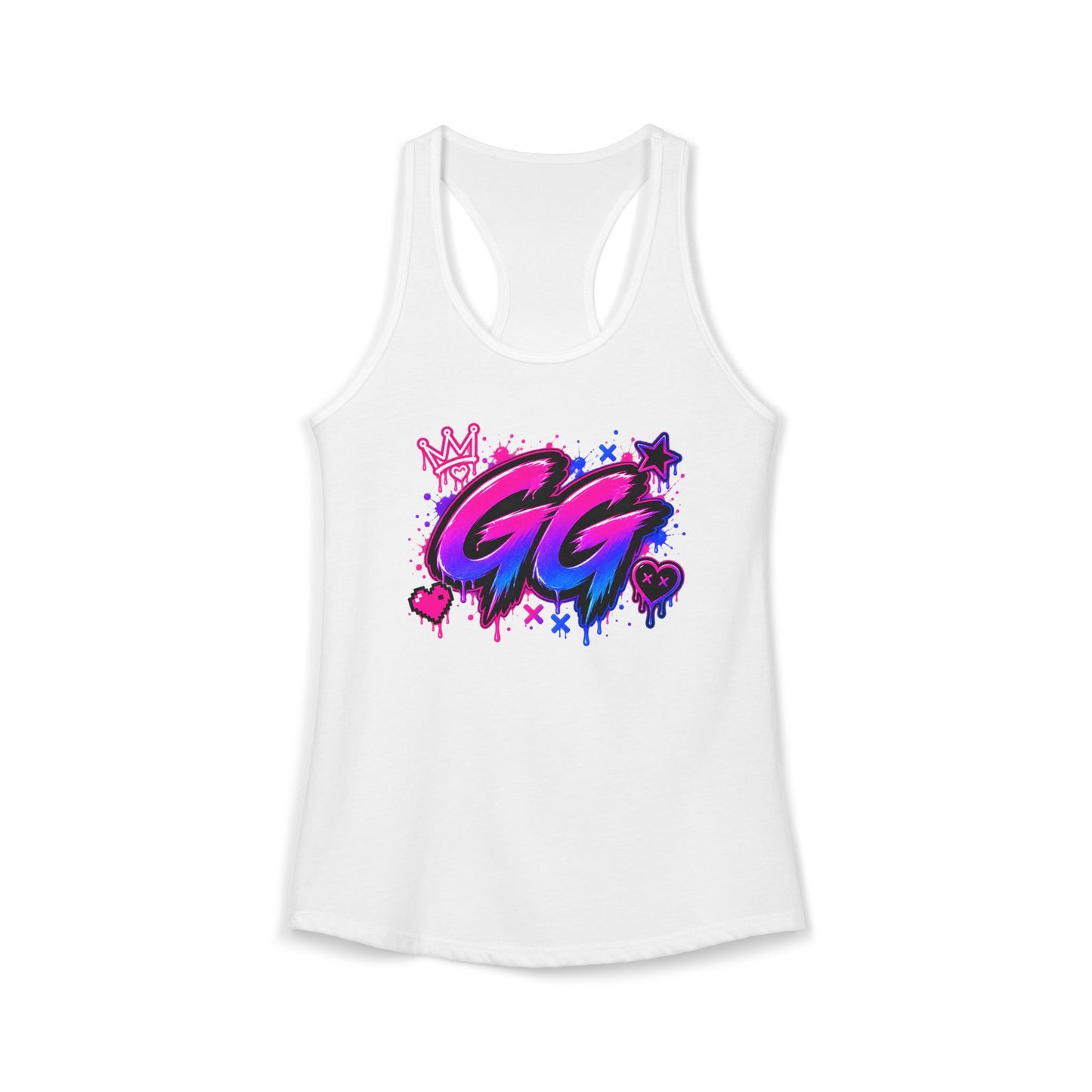 GG Gamer Girl Racerback Tank Top | Gaming Apparel | XP Threads