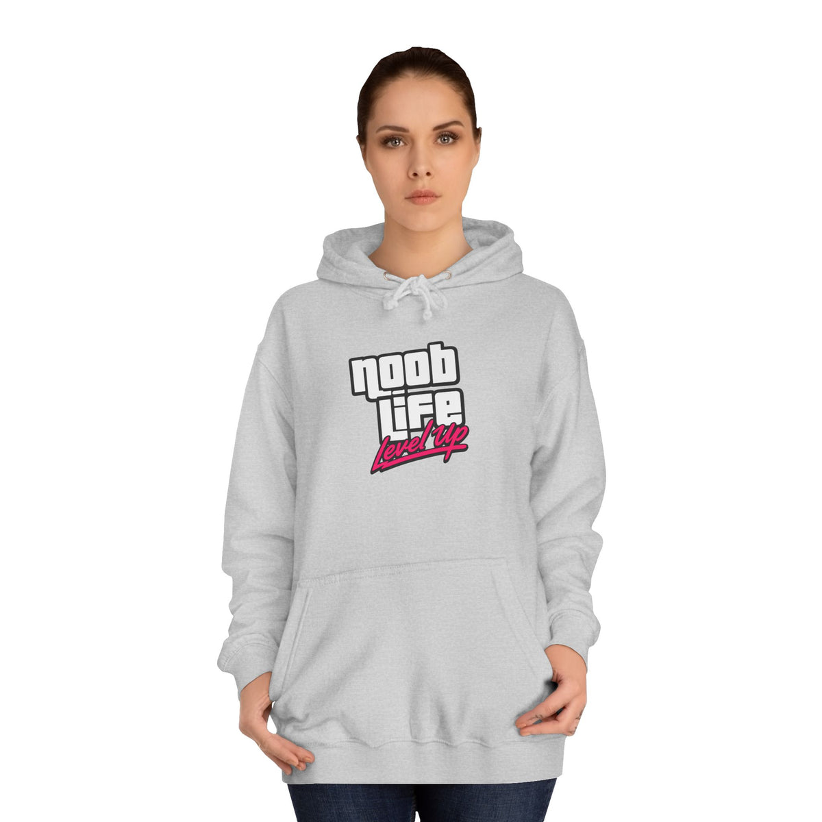 Noob Life Gaming Graphic Hoodie | NoobLife logo front