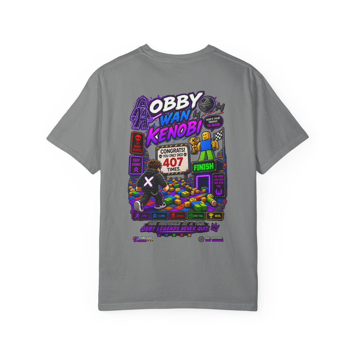 Obby Retro Gamer Graphic T-Shirt | XP Threads