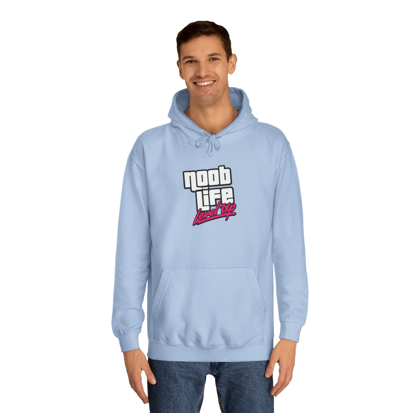 Noob Life Gaming Graphic Hoodie | NoobLife logo front