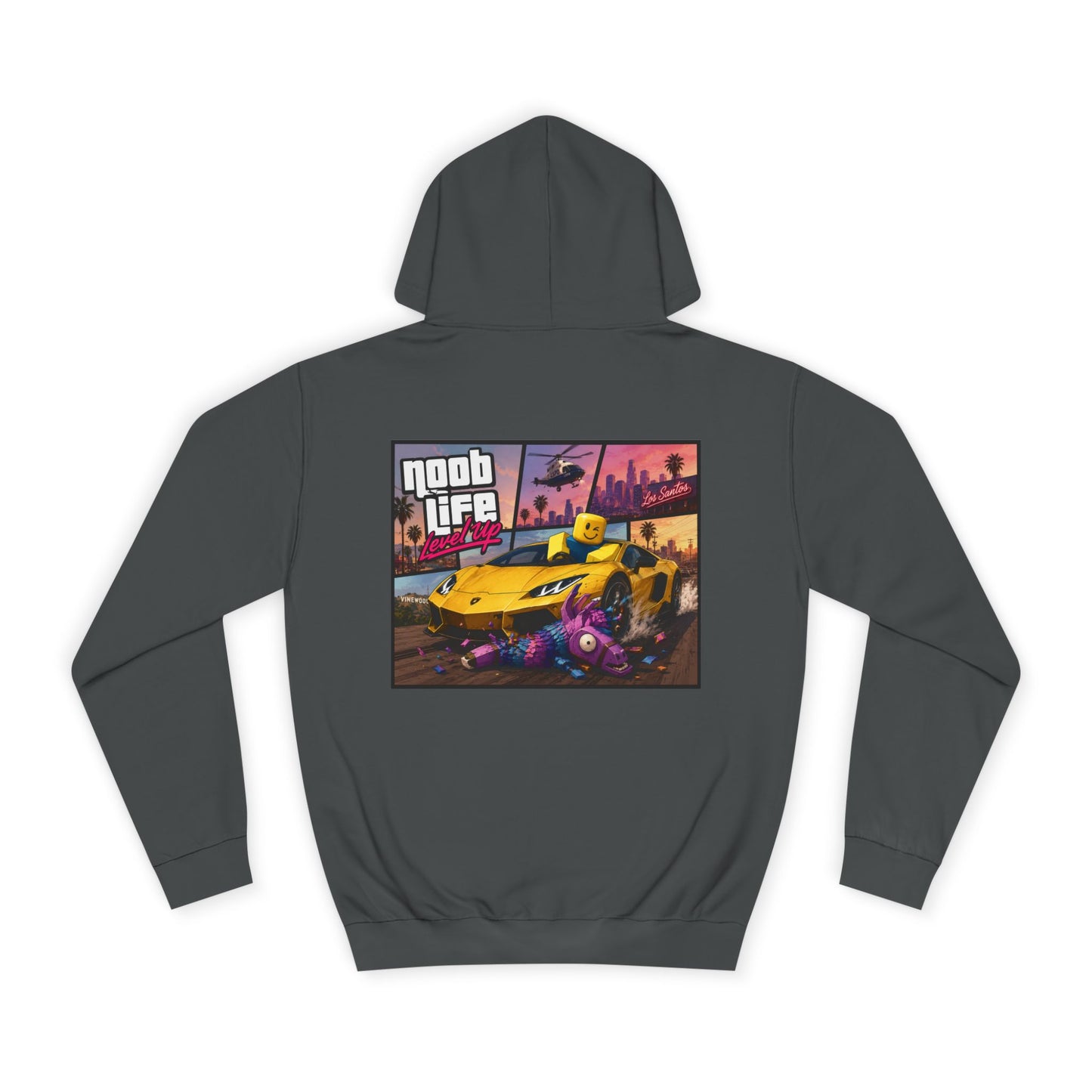 Noob Life Gaming Graphic Hoodie | NoobLife logo front