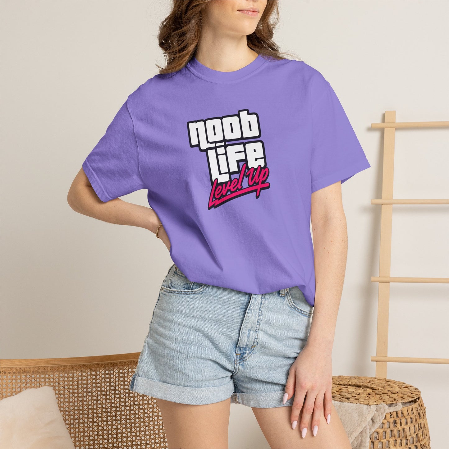 Noob Life Gaming Graphic T-Shirt | XP Threads