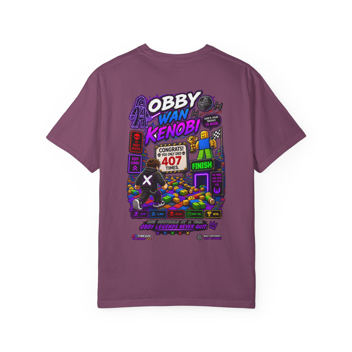 Obby Retro Gamer Graphic T-Shirt | XP Threads