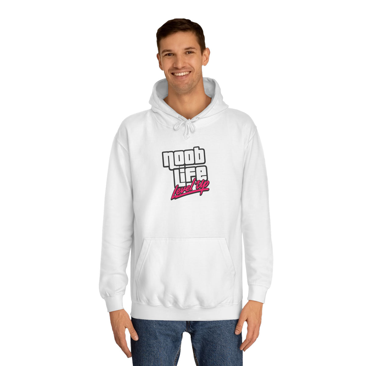 Noob Life Gaming Graphic Hoodie | NoobLife logo front