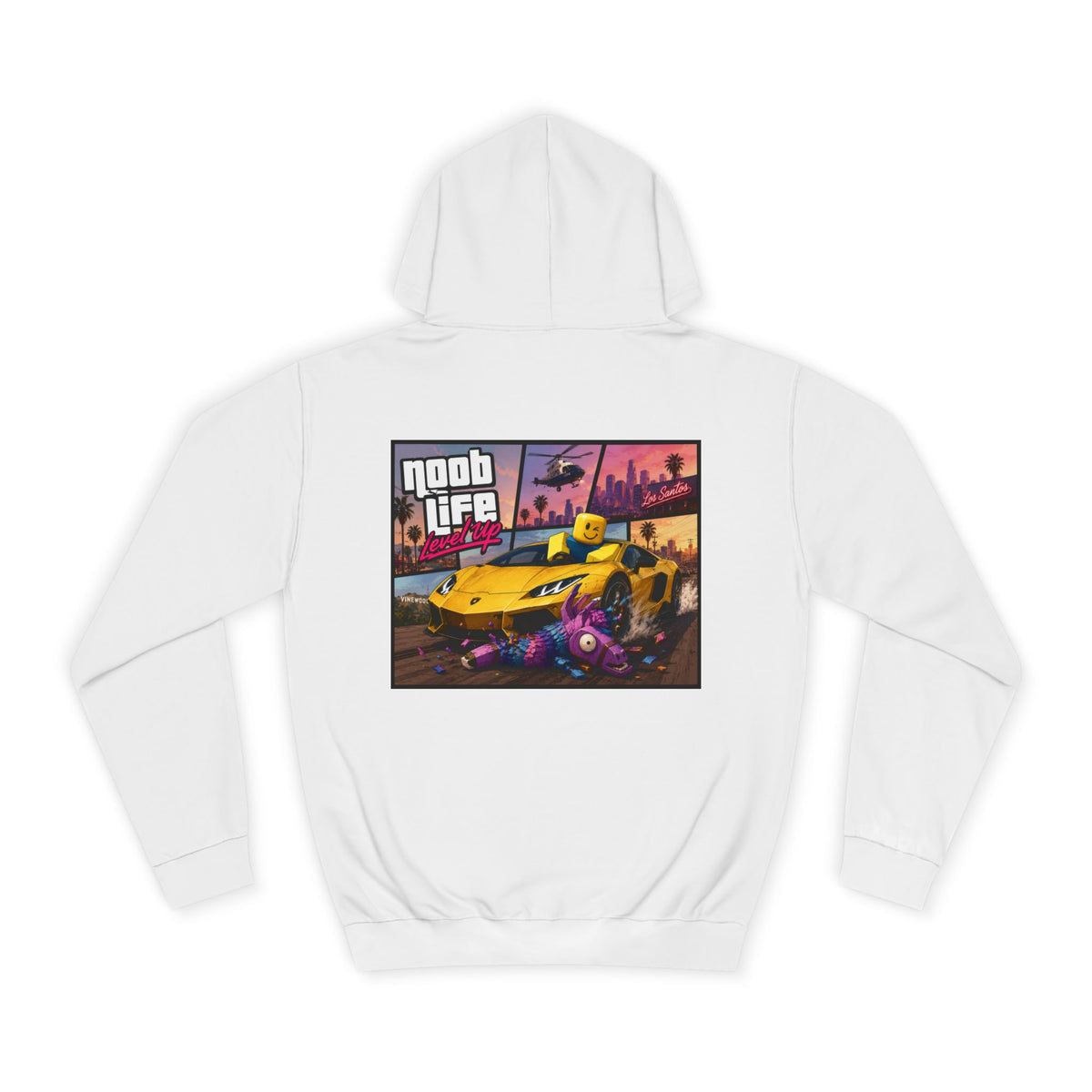 Noob Life Gaming Graphic Hoodie | NoobLife logo front