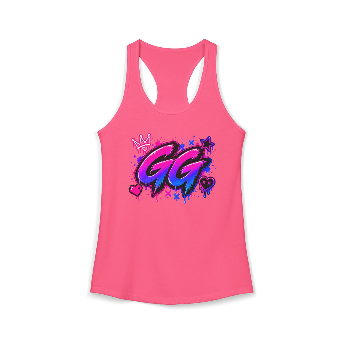 GG Gamer Girl Racerback Tank Top | Gaming Apparel | XP Threads