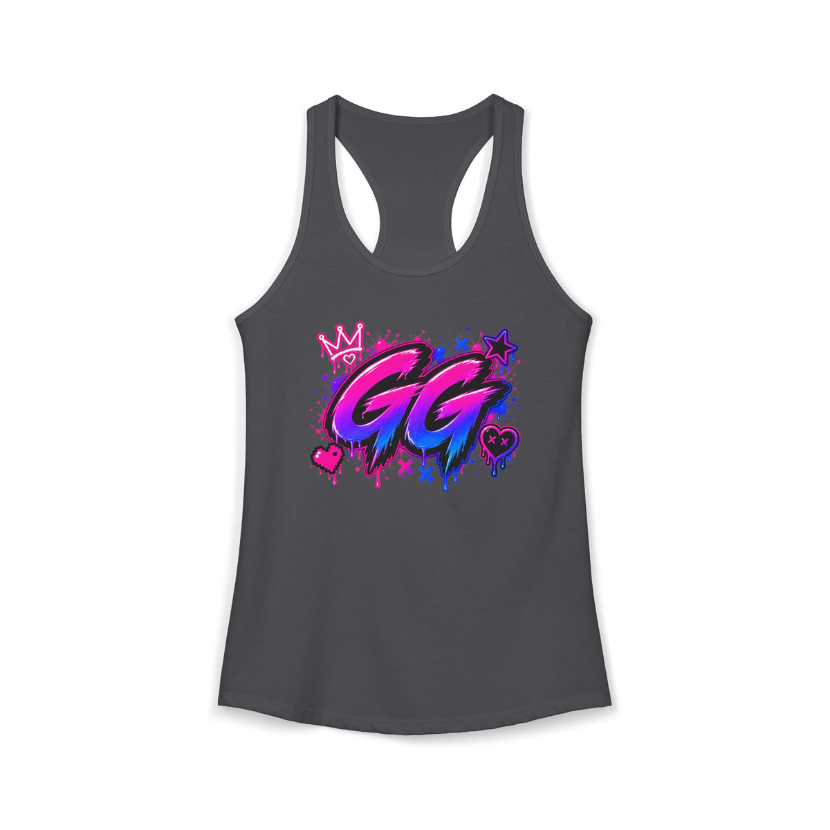 GG Gamer Girl Racerback Tank Top | Gaming Apparel | XP Threads