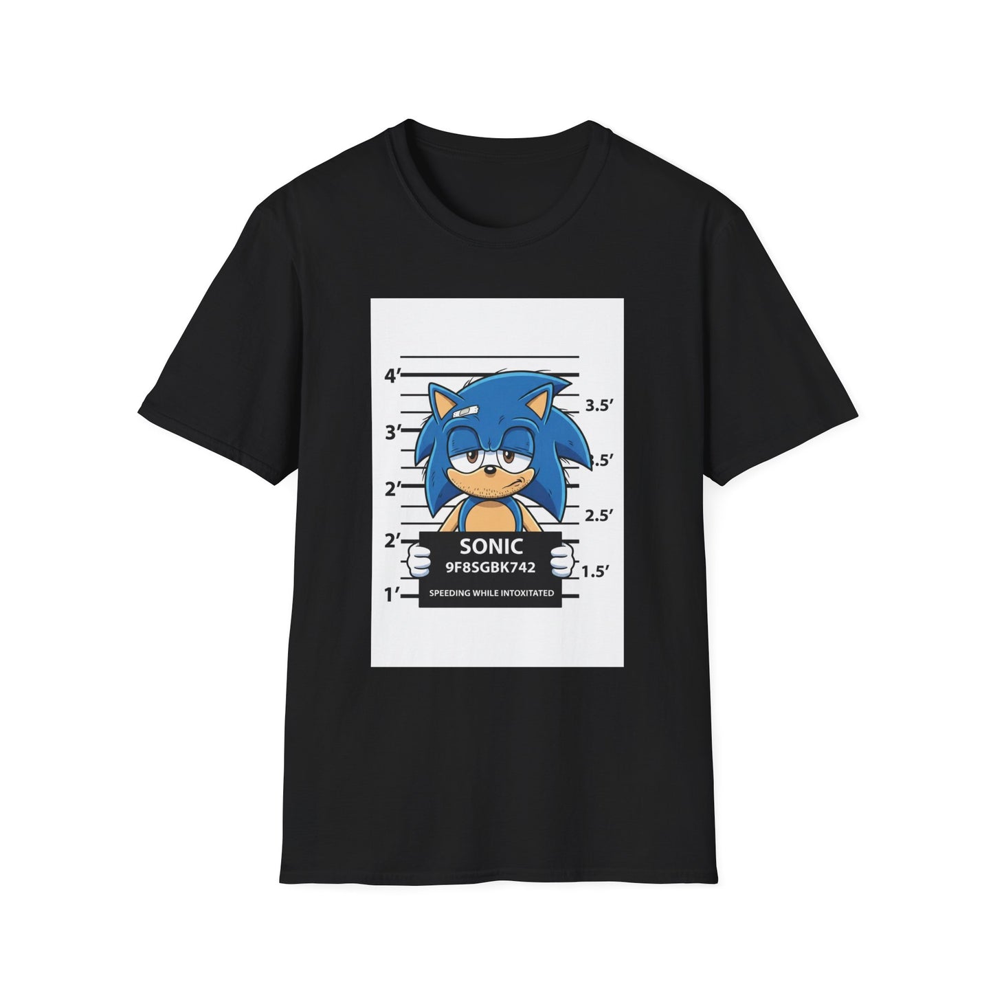 Sonic Mugshot Graphic T-Shirt