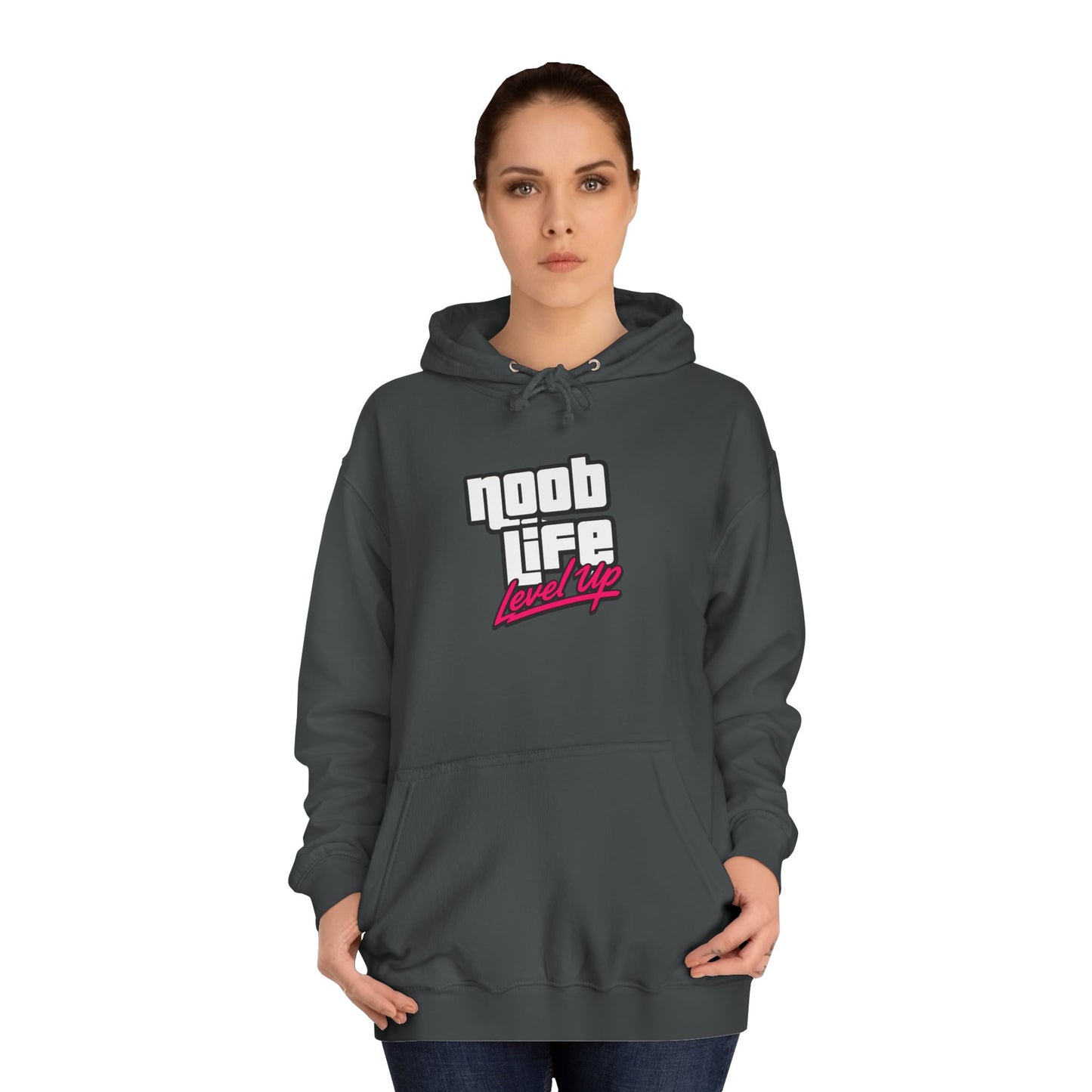 Noob Life Gaming Graphic Hoodie | NoobLife logo front