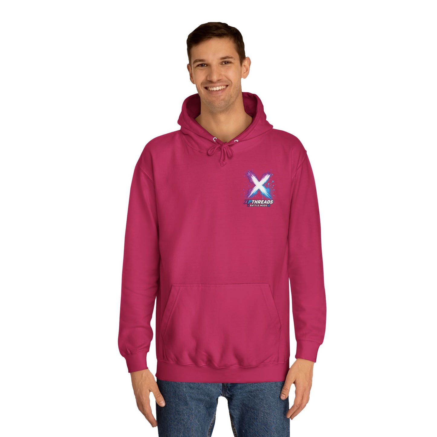 Gaming College Hoodie – 'XP Threads' Battle Royale Graphic Pullover