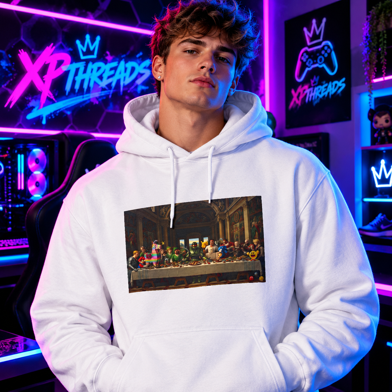 Classic Art Graphic Hoodie – Last Supper