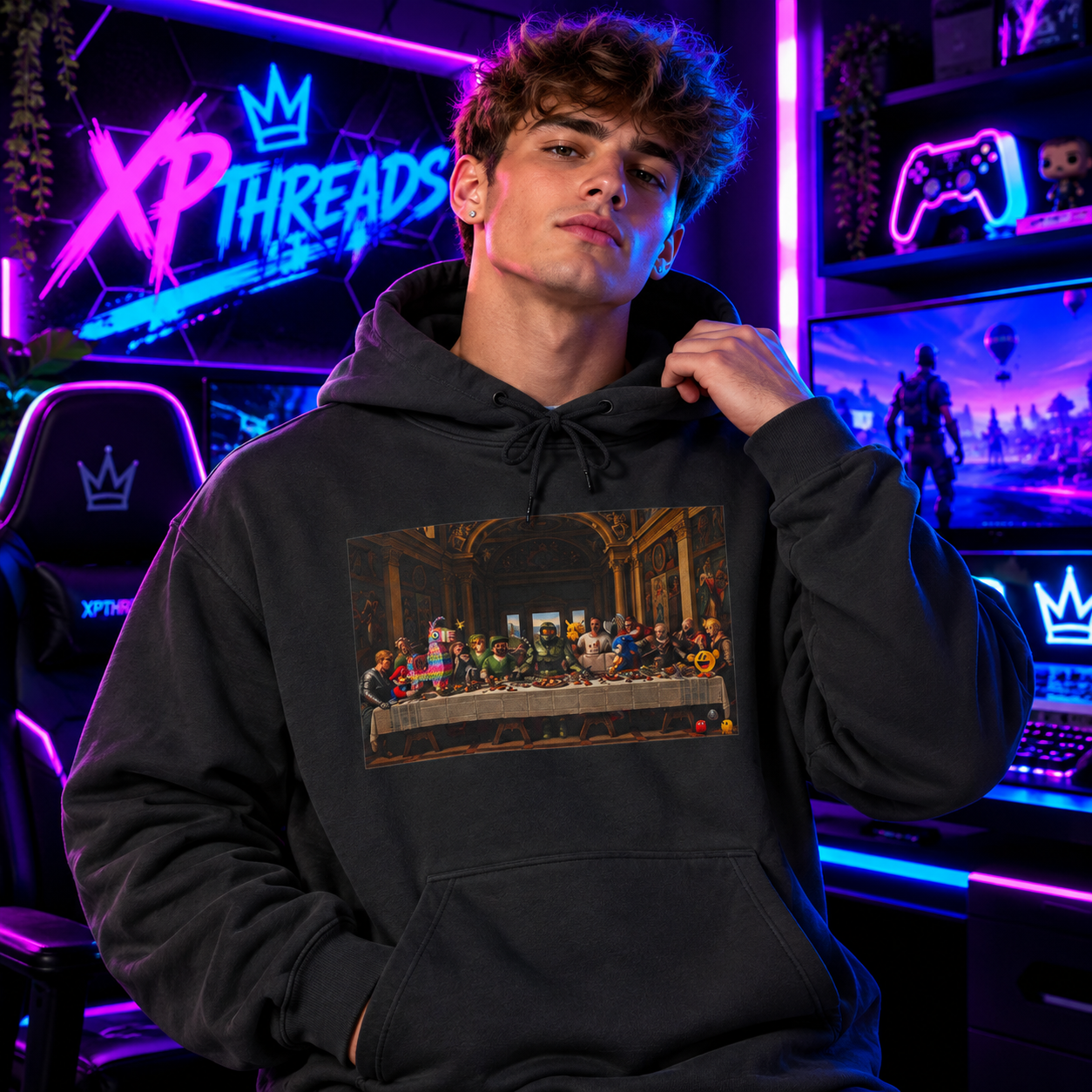 Classic Art Graphic Hoodie – Last Supper