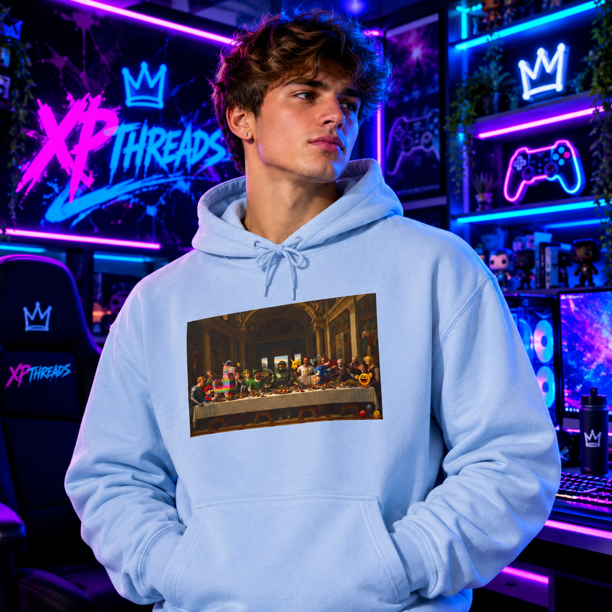 Classic Art Graphic Hoodie – Last Supper