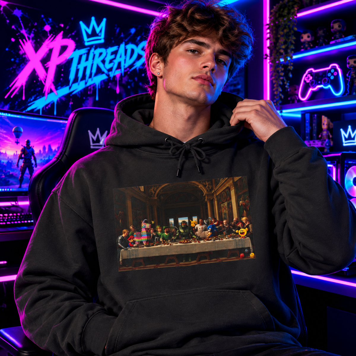 Classic Art Graphic Hoodie – Last Supper